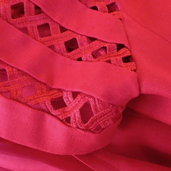 Vintage Talbots Linen Blend Red Dress - Picture 11 of 11